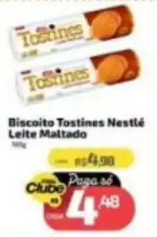 Supermercado Jacomar Biscoito Tostines Nestlé Leite Maltado oferta