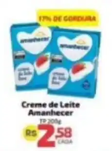 Supermercado Jacomar Creme de Leite Amanhecer oferta
