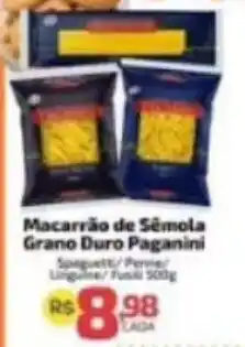 Supermercado Jacomar Macarrão de Sêmola Grano Duro Paganini oferta