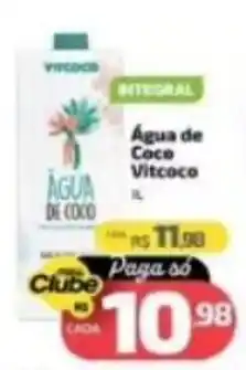 Supermercado Jacomar Água de Coco Vitcoco oferta