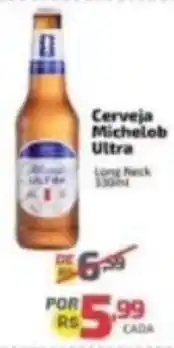 Supermercado Jacomar Cerveja Michelob Ultra Long Neck oferta