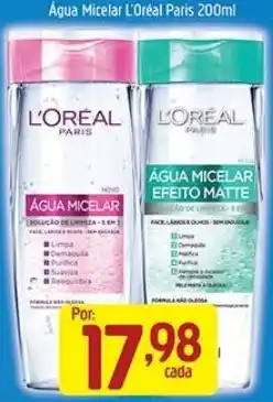 Supermercados Guanabara água micelar l'oréal paris oferta
