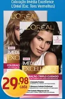 Supermercados Guanabara Coloração Imediá Excellence L'Oréal (Exc. Tons Vermelhos) oferta