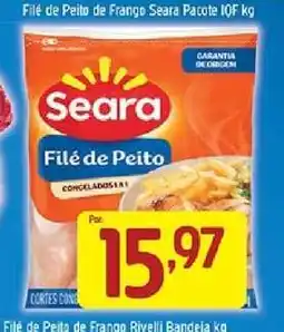 Supermercados Guanabara Filé de Peito de Frango Seara Pacote IQF kg oferta