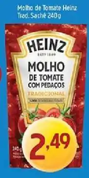 Supermercados Guanabara Molho de Tomate Heinz Trad. Sachê 240g oferta