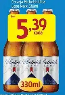 Supermercados Guanabara Cerveja Michelob Ultra Long Neck 330ml oferta