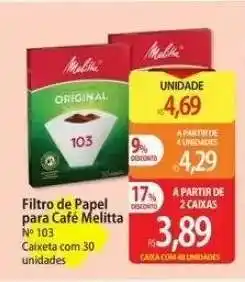 Atacadão Filtro de Papel para Café Melitta oferta