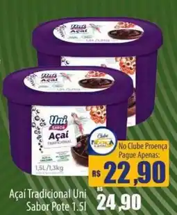 Proença Supermercados Açaí Tradicional Uni oferta
