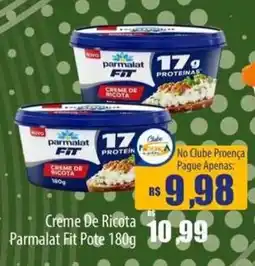 Proença Supermercados Creme De Ricota Parmalat Fit Pote oferta