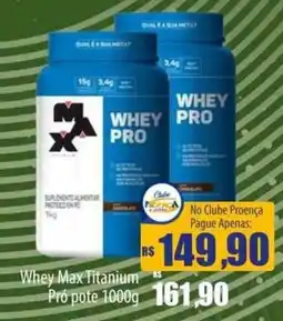Proença Supermercados Whey max titanium oferta