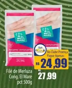 Proença Supermercados Filé de Merluza Cong. El Mare oferta