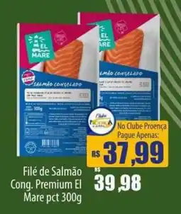 Proença Supermercados Filé de Salmão Cong. Premium El Mare pct oferta