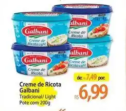 Atacadão Galbani - creme de ricota oferta