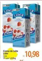 Atacadão Lider - creme de leite oferta