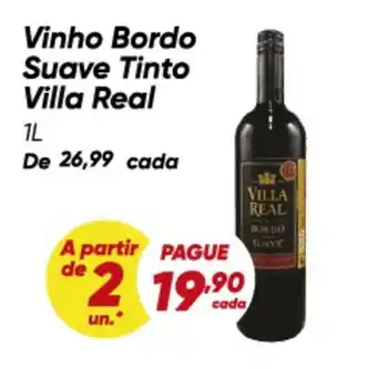 Vila real - vinho bordo suave tinto