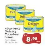 Novo Atacarejo Delicacy - absorvente cobertura suave oferta