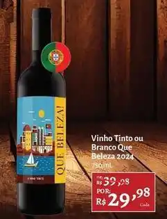 Novo Atacarejo Que beleza 2024 - vinho tinto ou branco oferta