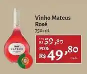 Novo Atacarejo Vinho mateus rosé oferta