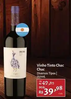 Novo Atacarejo Chac chac - vinho tinto oferta