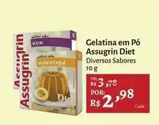 Novo Atacarejo Assugrin - gelatina em pó diet oferta