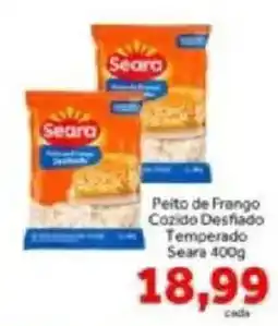 Shibata Supermercados Peito de Frango Cozido Desfiado Temperado oferta