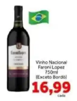 Shibata Supermercados Vinho Nacional Faroni Lopez oferta