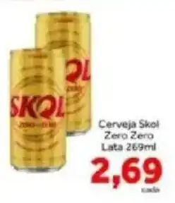 Shibata Supermercados Cerveja Skol Zero Zero oferta