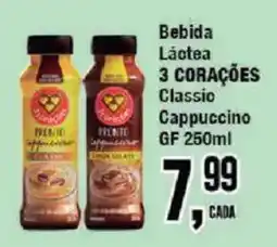 Redeconomia Bebida Láctea 3 Corações Classic Cappuccino GF oferta
