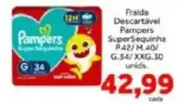 Shibata Supermercados Fralda descartável pampers supersequinha oferta