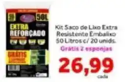Shibata Supermercados Kit saco de lixo extra resistente embalixo oferta