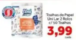 Shibata Supermercados Toalhas de papel uni lar oferta