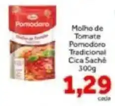 Shibata Supermercados molho de tomate pomodoro tradicional cica sachê oferta