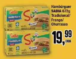 Redeconomia Hambúrguer sadia 672g oferta