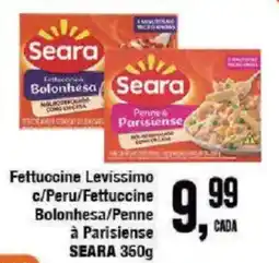 Redeconomia Fettuccine Levissimo c/Peru/Fettuccine Bolonhesa/Penne à Parisiense oferta