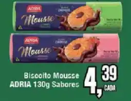 Redeconomia Biscoito Mousse ADRIA 130g Sabores oferta