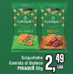 Redeconomia Salgadinho Comida di Buteco Piraquê oferta