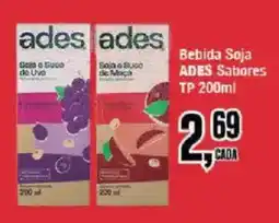Redeconomia Bebida Soja ADES Sabores oferta