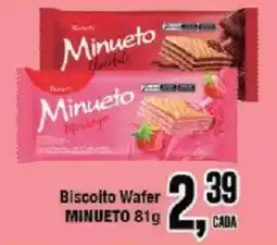 Redeconomia Biscoito Wafer Minueto oferta