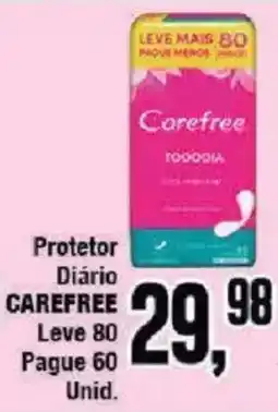 Redeconomia Protetor Diário Carefree oferta