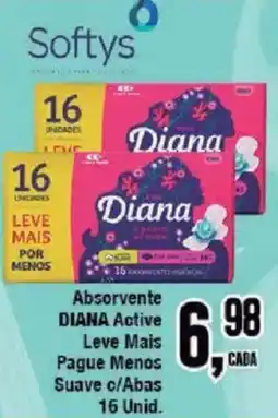 Redeconomia Absorvente Diana Active Leve Mais oferta