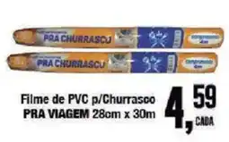 Redeconomia filme de pvc p/churrasco pra viagem oferta