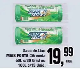 Redeconomia Saco de lixo mais forte citronela oferta
