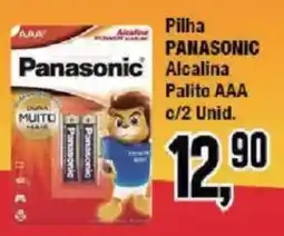 Redeconomia Pilha panasonic alcalina palito aaa oferta