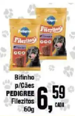 Redeconomia Bifinho p/Cães PEDIGREE Filezitos oferta