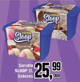 Redeconomia Sorvete sloop 2l sabores oferta