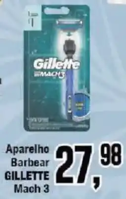 Redeconomia Aparelho Barbear Gillette Mach 3 oferta