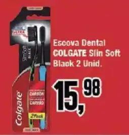 Redeconomia Escova Dental Colgate Slim Soft Black oferta