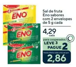 Drogaria Coop Sal de fruta eno sabores oferta