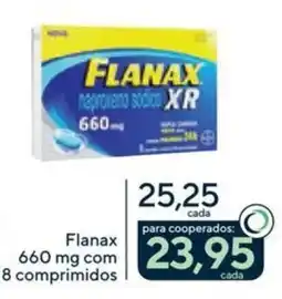Drogaria Coop Flanax 660 mg com 8 comprimidos oferta