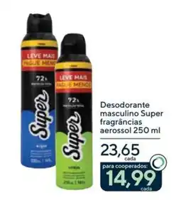 Drogaria Coop Desodorante masculino super fragrâncias oferta